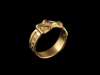 Sofic S. Ring Kakanj gold plated